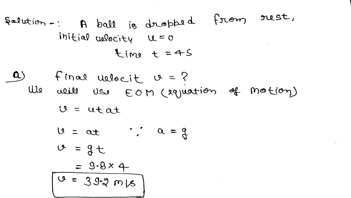 Physics homework question answer, step 1, image 1